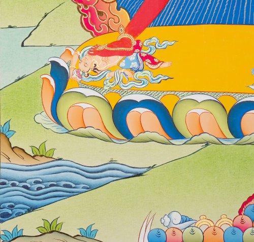 【肉筆画 手描き仏画】バジュラヨーギニー Vajrayogini ヨギニ タンカ 肉筆画 手描き仏画】バジュラヨーギニー Vajrayogini ヨギニ