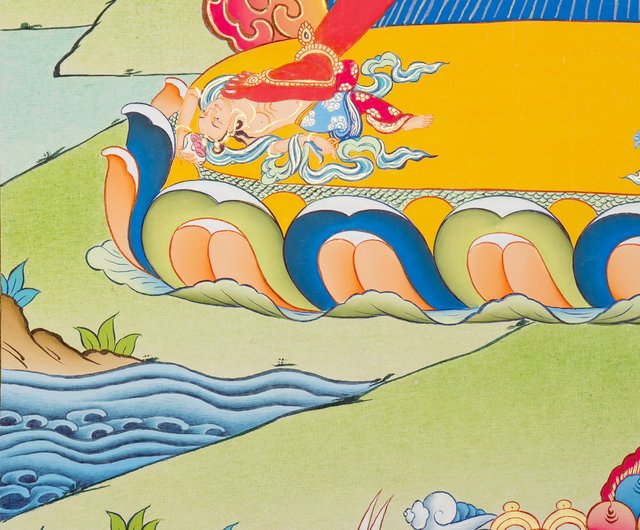 【肉筆画 手描き仏画】バジュラヨーギニー Vajrayogini ヨギニ タンカ 肉筆画 手描き仏画】バジュラヨーギニー Vajrayogini ヨギニ