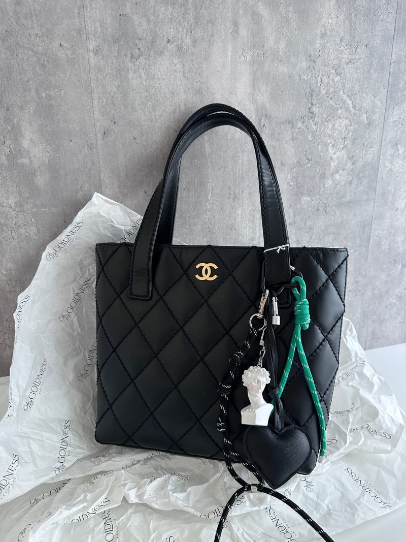 中古包 Chanel 香奈兒 So Black Vivian 托特包 - 手提包/手提袋 - 真皮 黑色