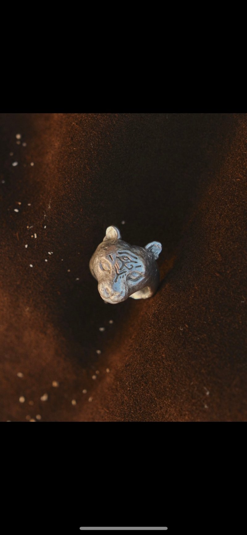 Panther ring - 戒指 - 純銀 卡其色