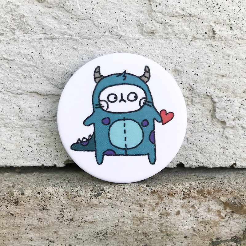 Swoosh Monster/Small Badge - Badges & Pins - Plastic Blue