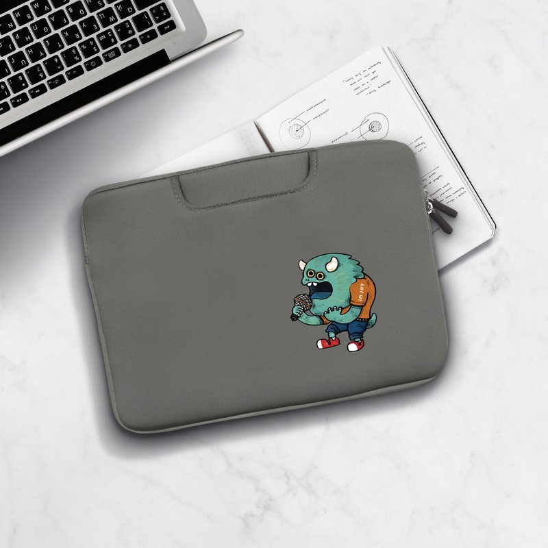 怪獸歌手MacBook Air/MacBook Pro/11,13,15吋,apple手提筆電包 - 電腦包/筆電包 - 橡膠 灰色