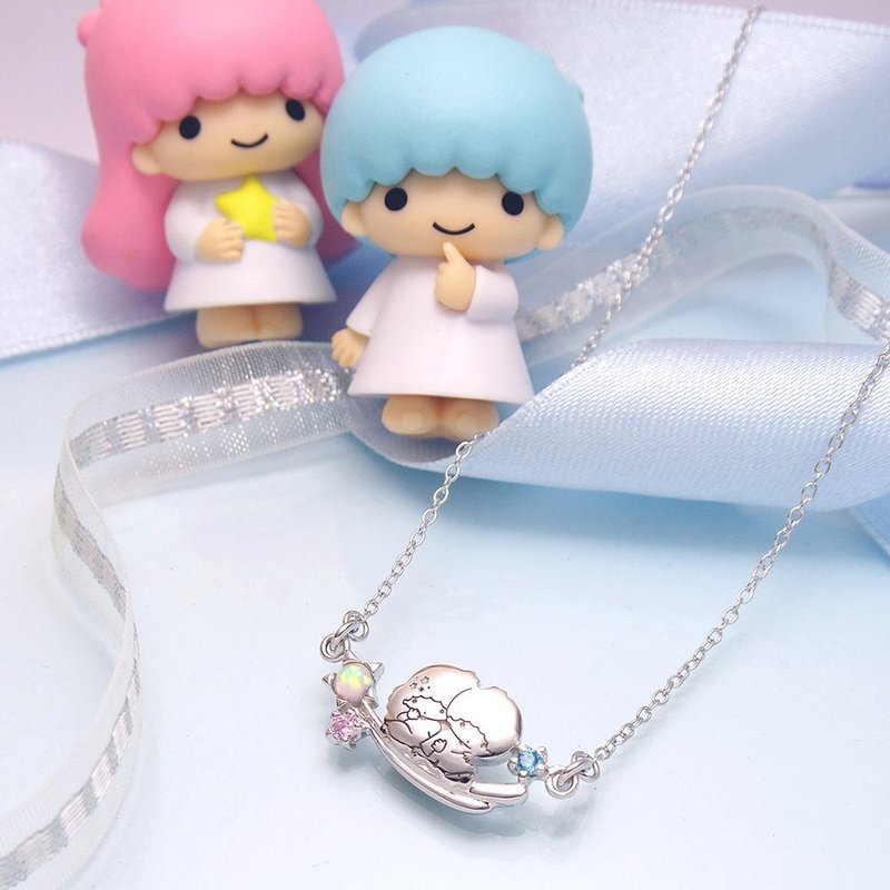 Gemini Wish Series-KikiLala Meteor Wish Sterling Silver Necklace - สร้อยคอ - เงินแท้ สีเงิน