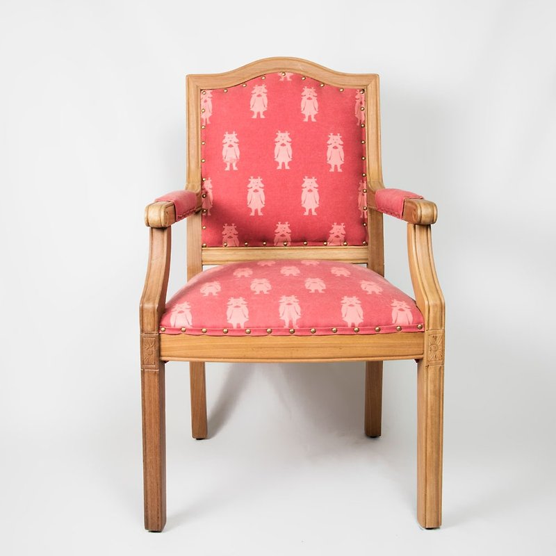 Old Chair Freshman Wizard of Oz Dorothy Woodfabric Chair fafa papercutting X Tang Qing Antiquities Store Limited Co-branded cooperation - Other Furniture - Wood Pink