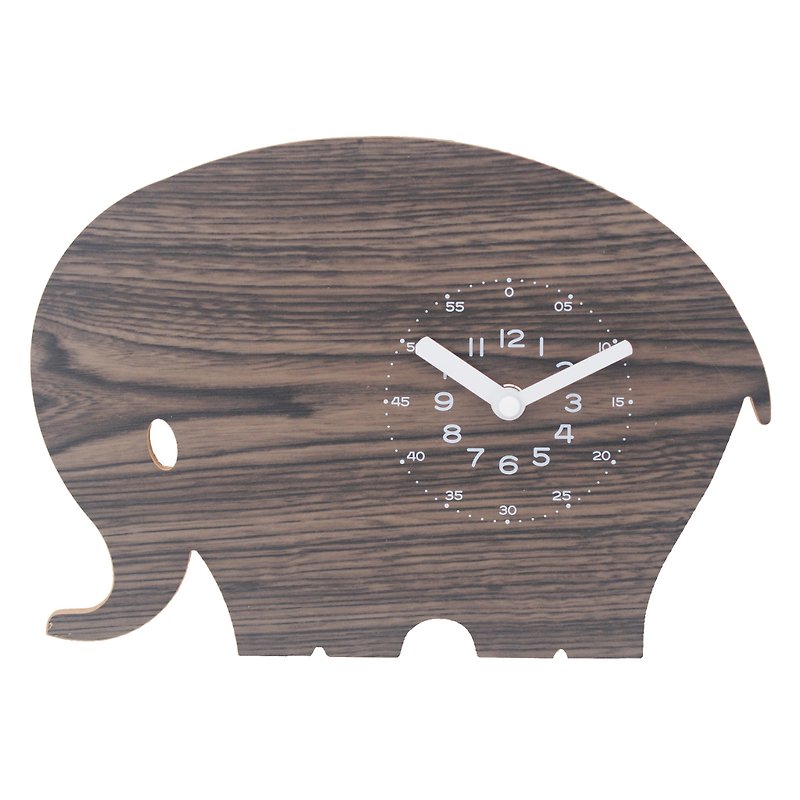 Aristócrata-木製の象のデジタル時計サイレント壁掛け時計 - 時計 - 木製 多色
