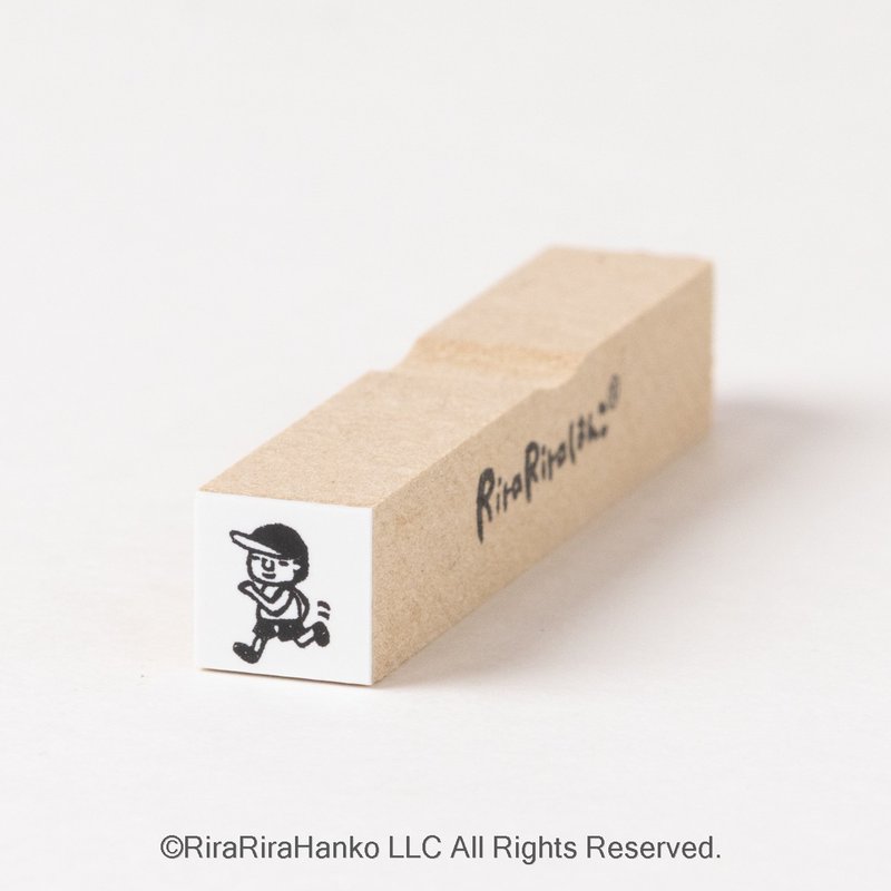 [Running, exercise] Schedule stamp*10mm square*R381 - Stamps & Stamp Pads - Wood 