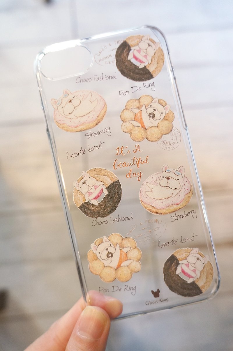 (Sold out) i7plus Mobile Shell - Floating Donuts (Transparent) - Phone Cases - Plastic Transparent