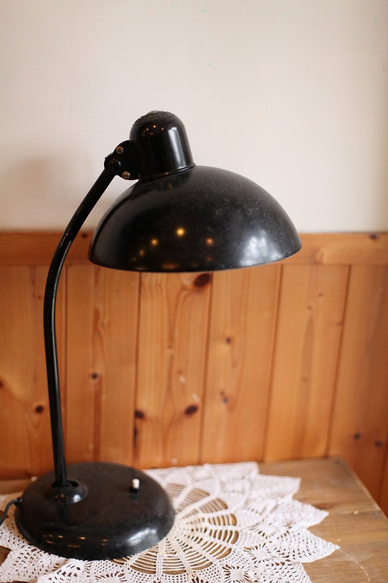 [Good fetish] Germany vintage industrial lamp / lamp holder / lighting / shooting props / ornaments - โคมไฟ - วัสดุอื่นๆ สีดำ