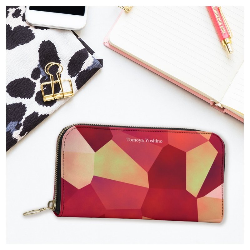 Luxurious marble-style wallet pouch made from genuine leather - Wallets - Genuine Leather Multicolor