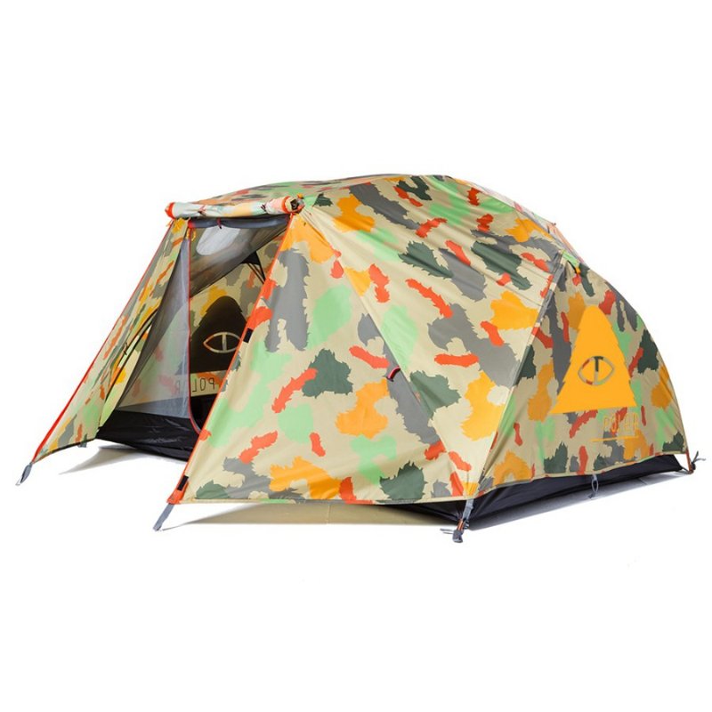 POLER TWO MAN TENT 雙人帳篷 芥末迷彩 限量商品 - 野餐墊/露營用品 - 其他材質 多色