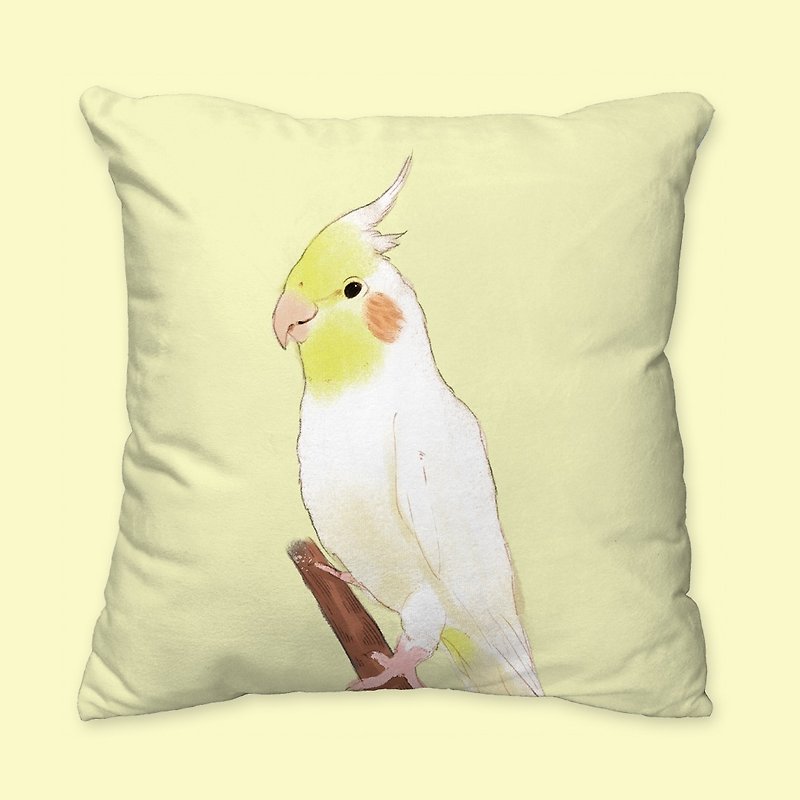 [I will always love you] Classic cockatiel pillow animal pillow/pillow/cushion - Pillows & Cushions - Cotton & Hemp Yellow