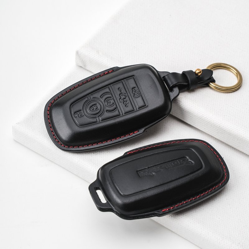 Ford ST RAPTOR Mk4 MK4.5 STLine F150 Kuga Smart Key Leather Case - ที่ห้อยกุญแจ - หนังแท้ 