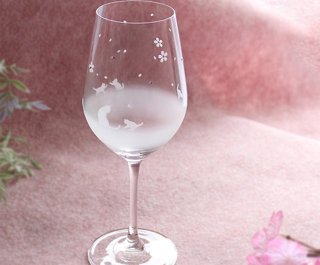 Cherry Blossom Wine Glass, Sold Separately