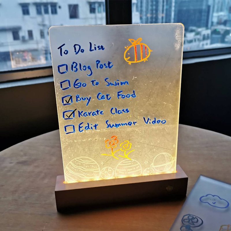 LED發光留言塗鴉板畫板記事板 - 科技小物 - 塑膠 