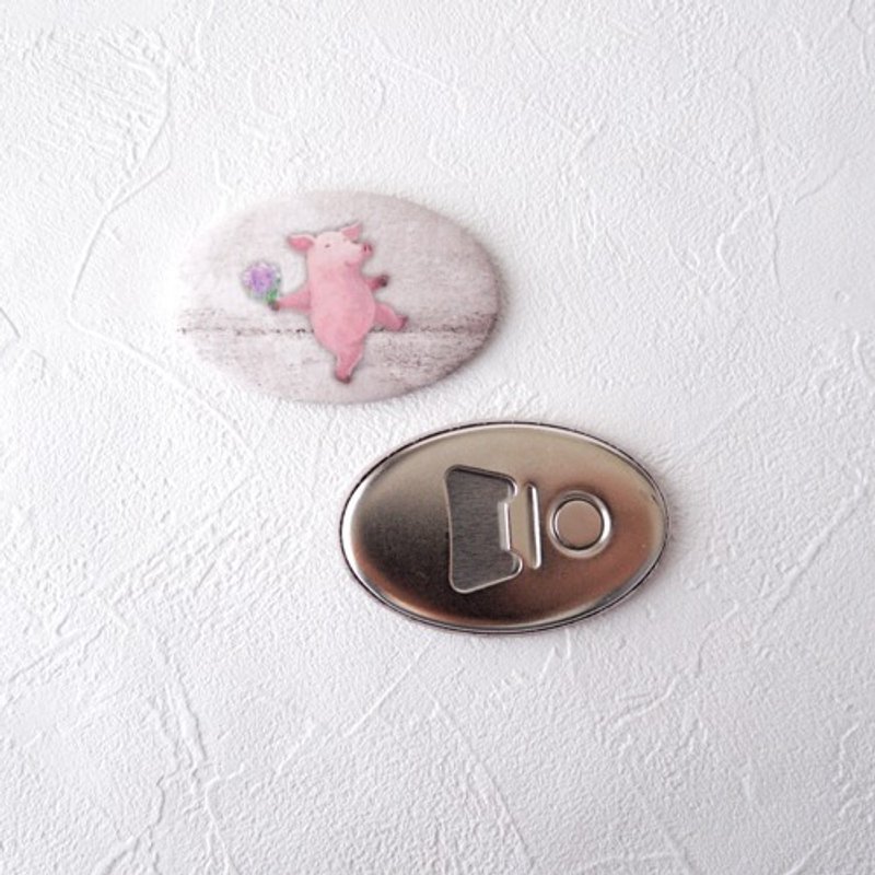 Magnet bottle opener (bouquet and piglet) - เครื่องครัว - โลหะ 