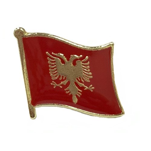 A-ONE Albania 阿爾巴尼亞 國旗徽章 別針 國旗配飾 紀念徽章 國慶 辨識