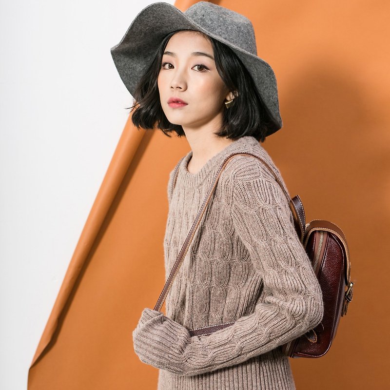 Annie Chen sweater women's 2016 winter new Korean version was thin thick bottoming shirt Slim twist hedging sweater - สเวตเตอร์ผู้หญิง - ผ้าฝ้าย/ผ้าลินิน สีนำ้ตาล