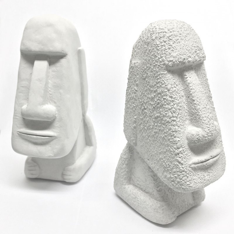 Cement moai dum dum (large)_gray - Items for Display - Cement Gray