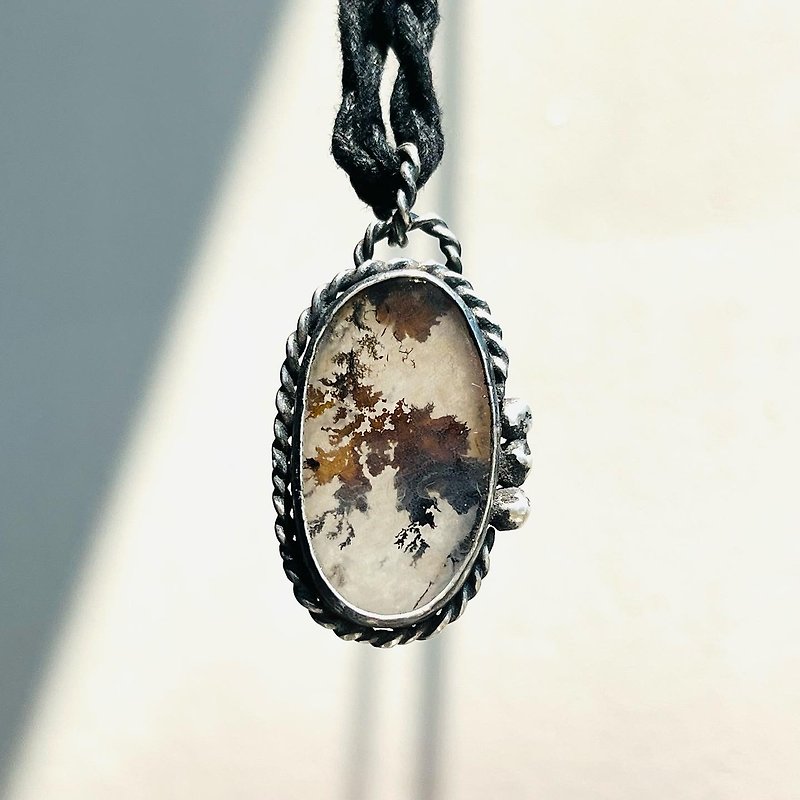 Landscape Onyx Natural Stone Necklace - Necklaces - Crystal 