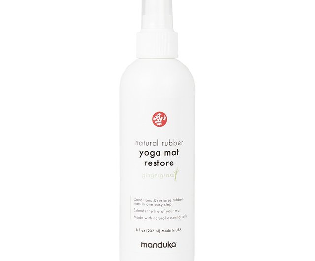 【Manduka】NR Mat Restore Natural Rubber Yoga Mat Revitalizing Spray 8oz -  Ginger Grass