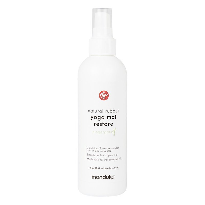 【Manduka】NR Mat Restore 天然橡膠瑜珈墊活化噴劑 8oz - 薑草 - 運動配件 - 其他材質 白色