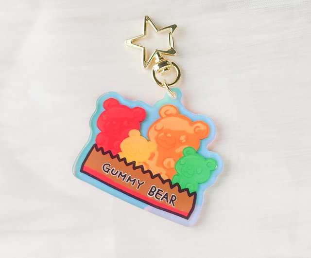 Iridescent Teddy Bear bear Key ring