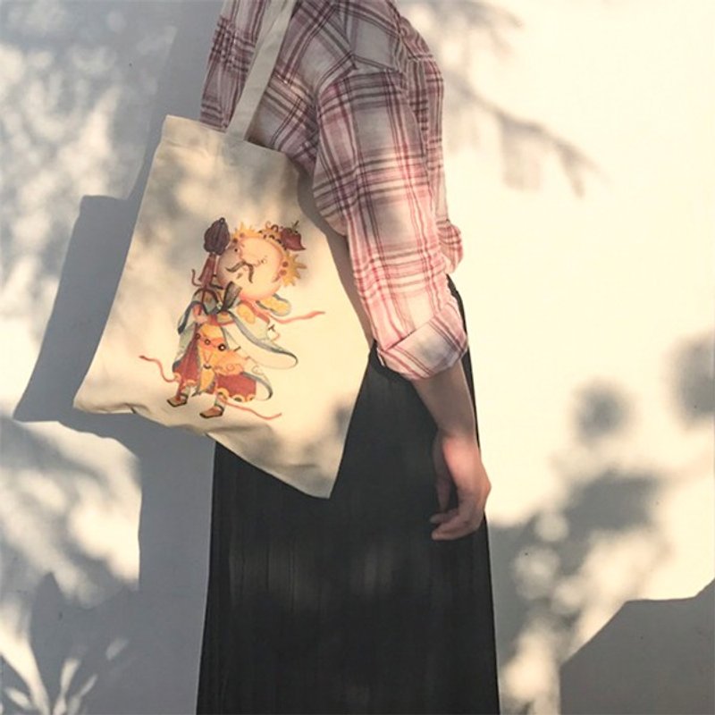 Straight Canvas Bag│Shenming Series│Chien - กระเป๋าแมสเซนเจอร์ - ผ้าฝ้าย/ผ้าลินิน สีเหลือง