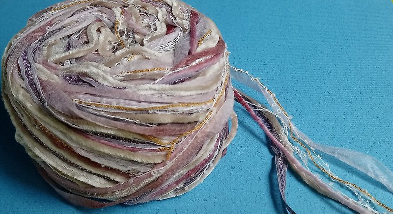 日本混合紗線 - 編織/刺繡/羊毛氈/縫紉 - 聚酯纖維 卡其色