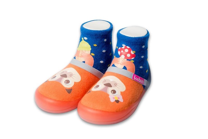 【Feebees】可愛動物系列_花栗鼠 (學步鞋 襪鞋 童鞋 台灣製造) - 童裝鞋 - 其他材質 橘色