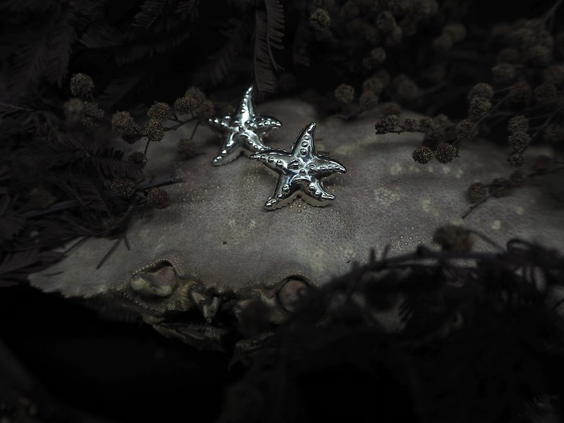 Escape Starfish-Pure Silver Ear Needles - Earrings & Clip-ons - Sterling Silver 
