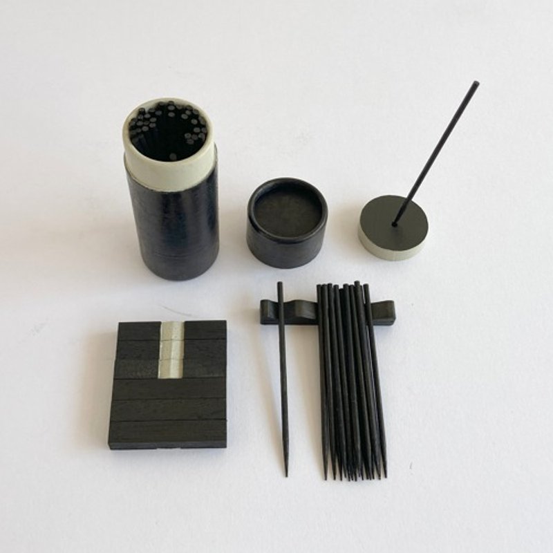 観象ミニ易入門セットblack 筮竹・算木・筮筒・太極・ケロク器 - 其他 - 木頭 