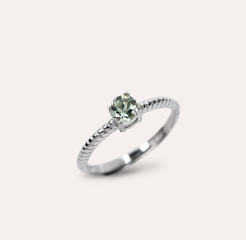 安的珠寶 AND Jewel AND 綠碧璽 綠色 圓形 4mm 戒指 蛻變系列 Adam Eva 天然寶石