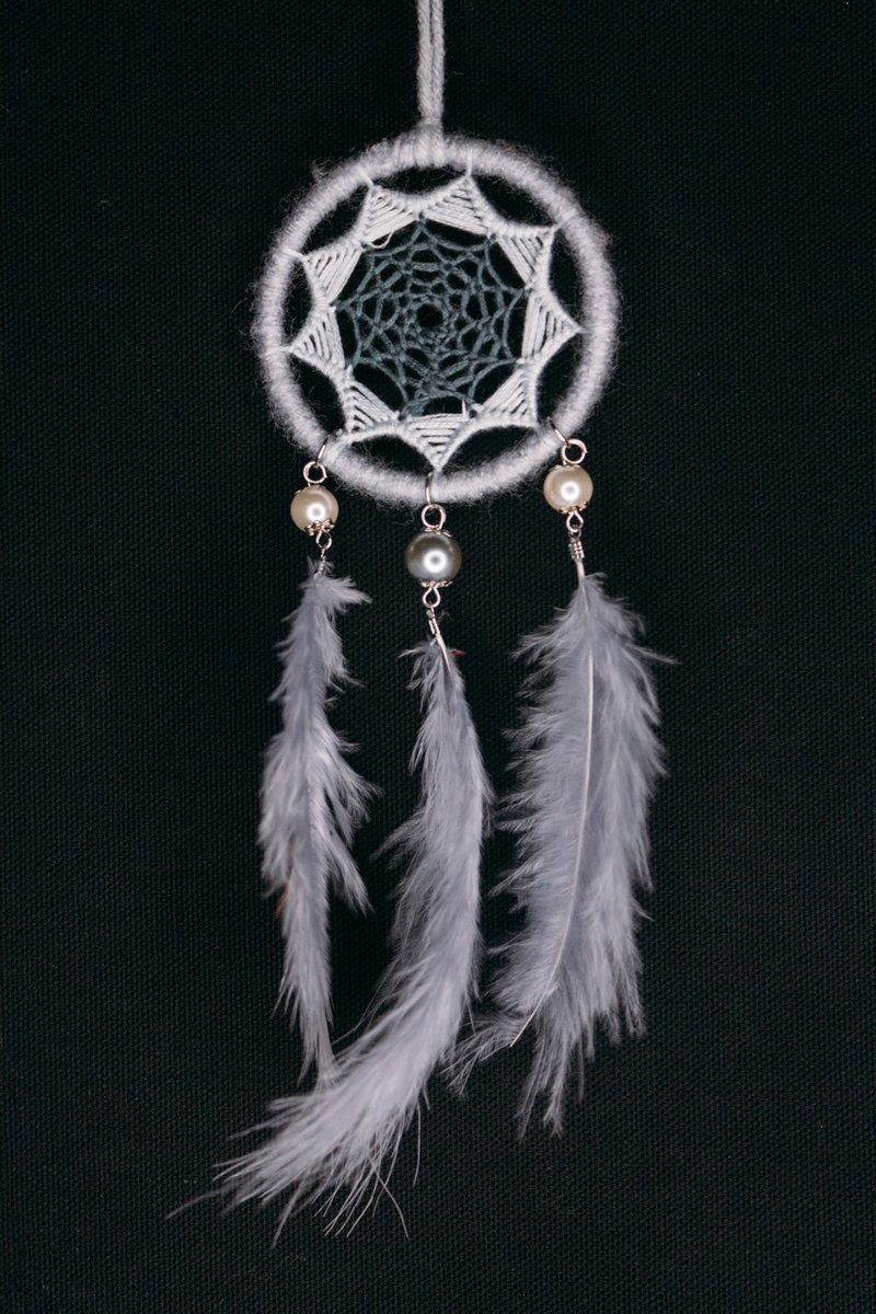 Handmade Dreamcatcher - 【Weave - Grey】 - Items for Display - Other Materials Gray