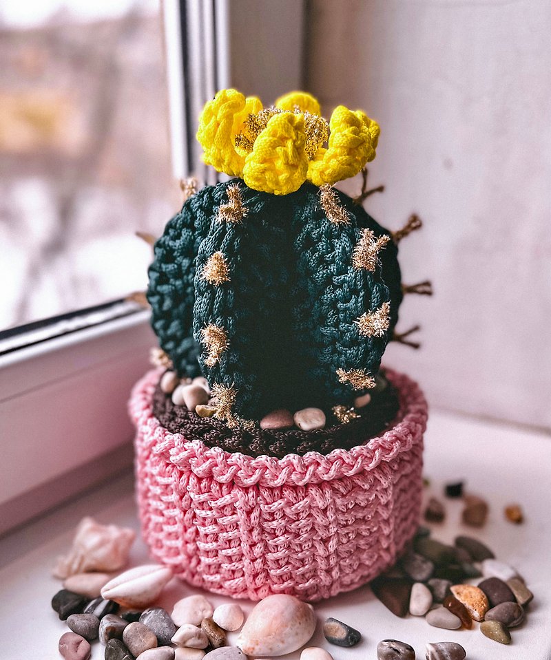 Easter basket cactus crochet pattern PDF, basket with lid - DIY Tutorials ＆ Reference Materials - Other Materials 