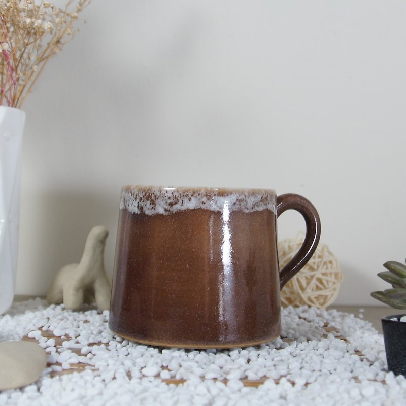 汽水雪泡咖啡杯,茶杯,馬克杯,水杯,山形杯-約300ml - 咖啡杯 - 陶 紫色