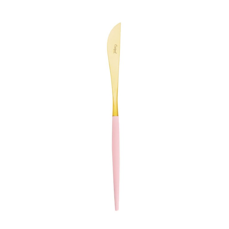 MIO PINK MATTE GOLD TABLE KNIFE - Cutlery & Flatware - Stainless Steel Pink