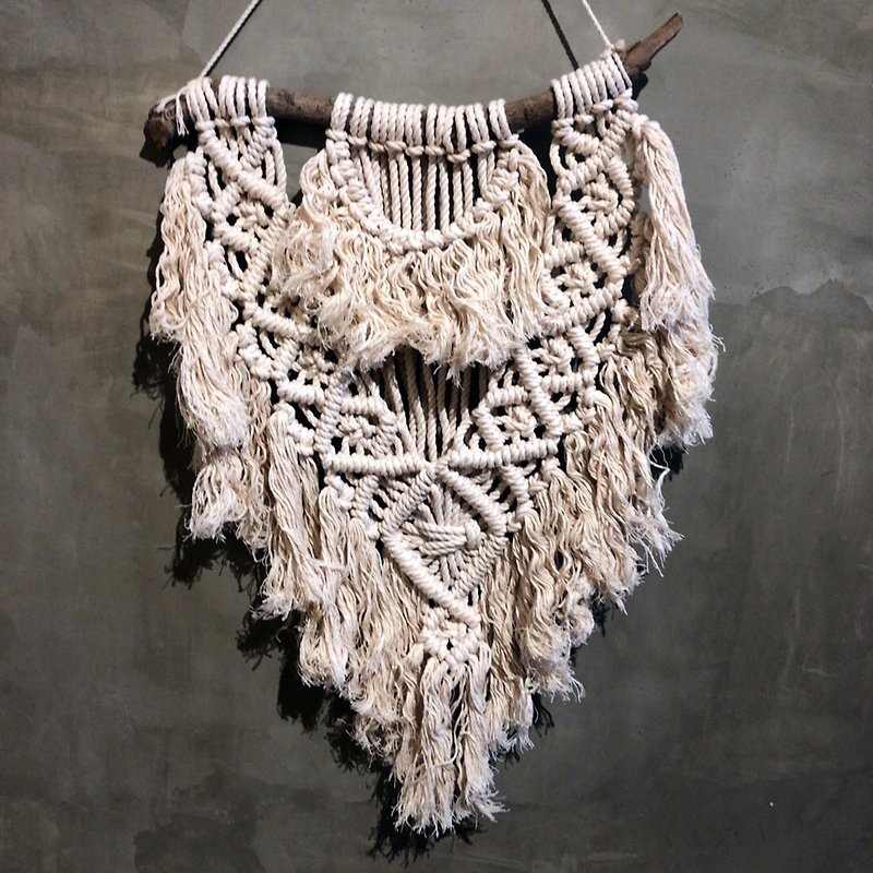 Bohemian Voices_Weaving Ornaments - Lanyards & Straps - Cotton & Hemp White