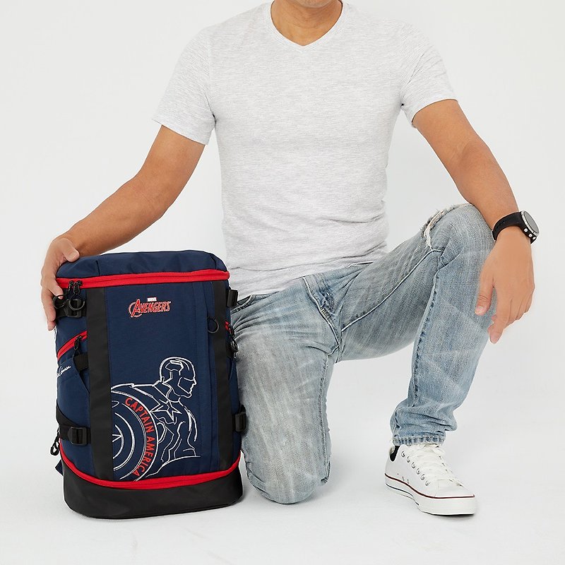MARVEL Marvel Avengers Large Capacity Backpack-Captain America Model - Backpacks - Other Man-Made Fibers Blue