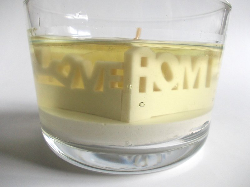 Micro landscape scented candle-candle wax Love Taipei Love home - เทียน/เชิงเทียน - ขี้ผึ้ง สีเหลือง