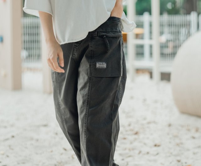 Salted Tofu Double Pocket Cargo Pants - 2 Colors - Rock Gray Tofu