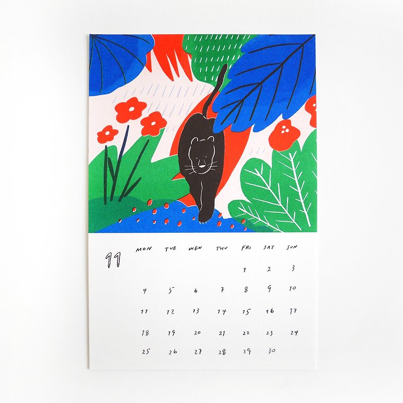 2019 beast calendar - ปฏิทิน - กระดาษ 