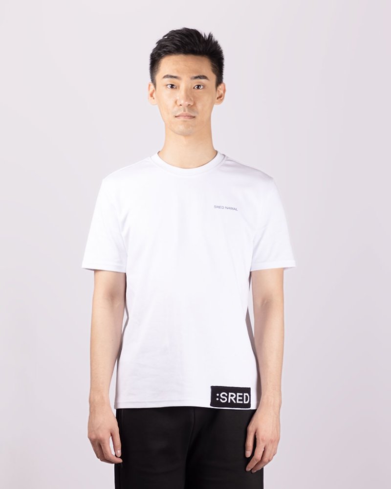 Sred Namal Signature Logo T-shirt - White - Men's T-Shirts & Tops - Cotton & Hemp White