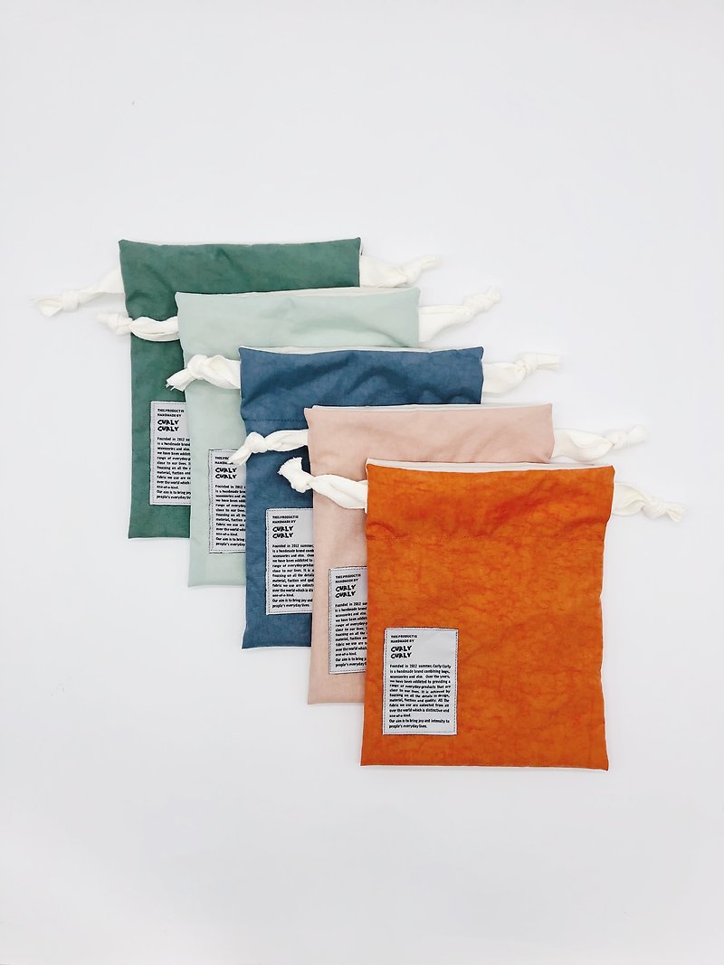 捲捲小物袋 雙層/防潑水/束口 - 手袋/手提袋 - 防水材質 多色