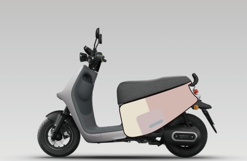 BLR gogoro 車身造型保護套 iD173 - 其他 - 聚酯纖維 粉紅色