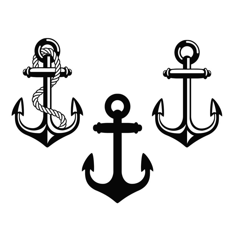 Anchor svg, anchor pdf, anchor png, anchor template, anchor cutout, anchor eps - 圖文模板設計 - 其他材質 