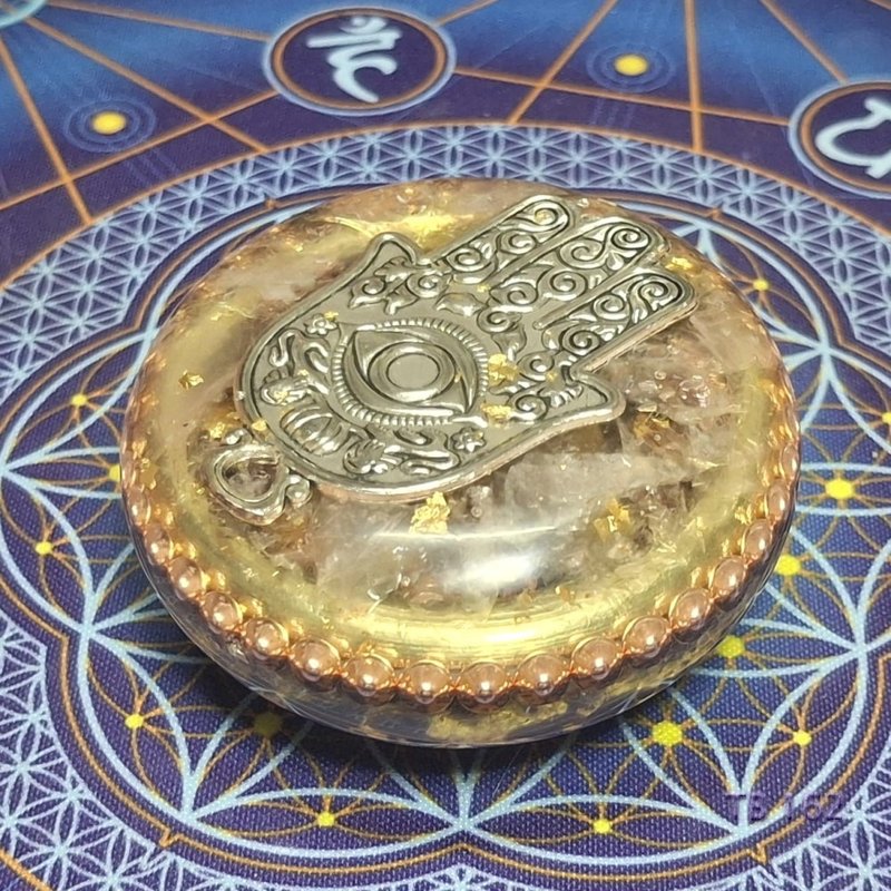 法蒂瑪之手保護力量奧剛能量塔 - 擺飾/家飾品 - 水晶 藍色