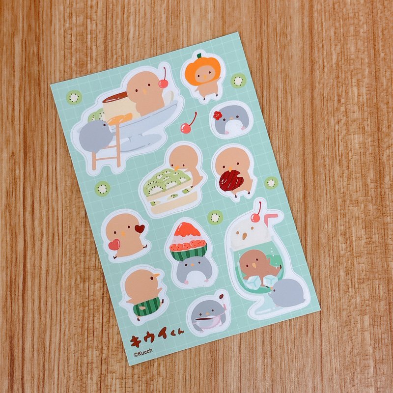 キウイくんシールシート - 貼紙 - 紙 多色