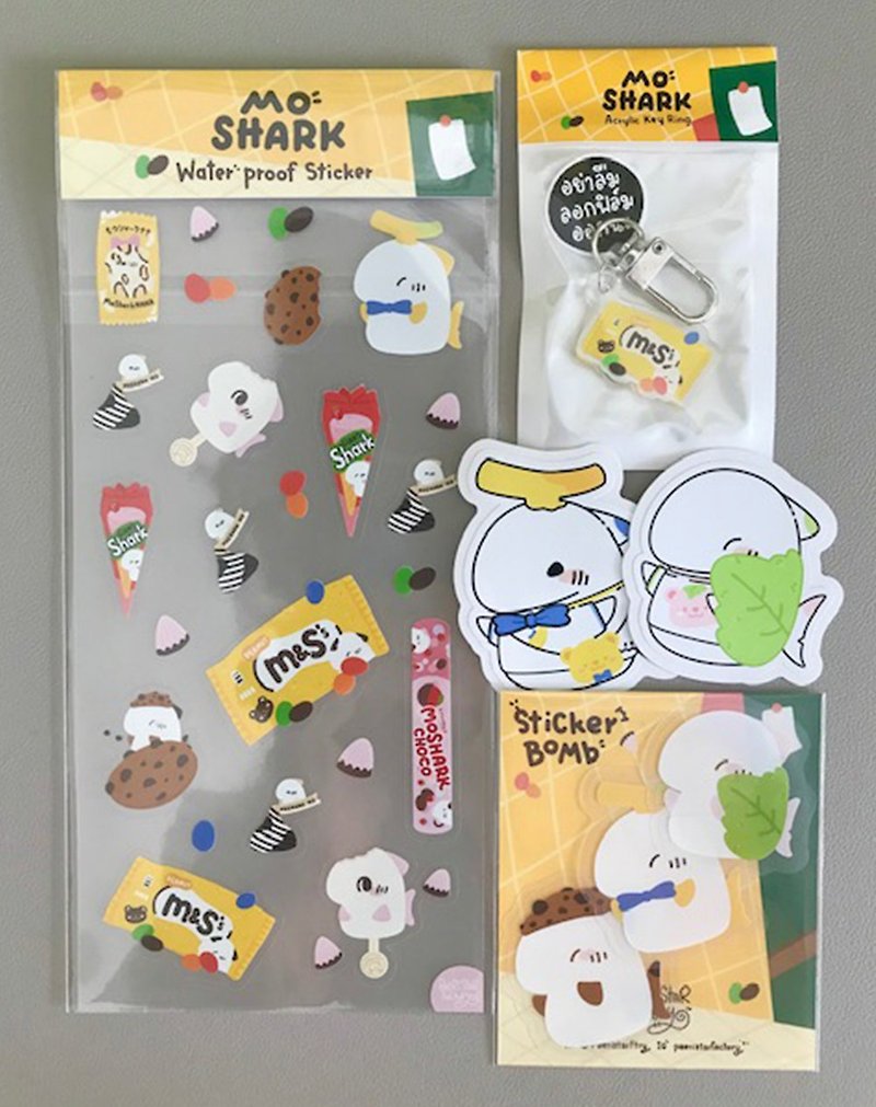 MoShark Dessert Set - Stickers - Acrylic Multicolor
