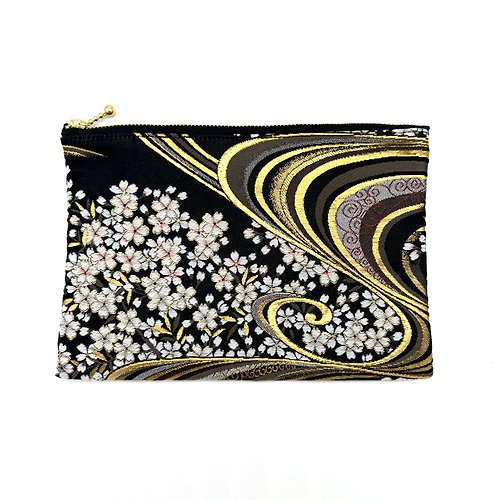 Japanese pattern pouch made from Kyoto, Nishijin-ori, and brocade