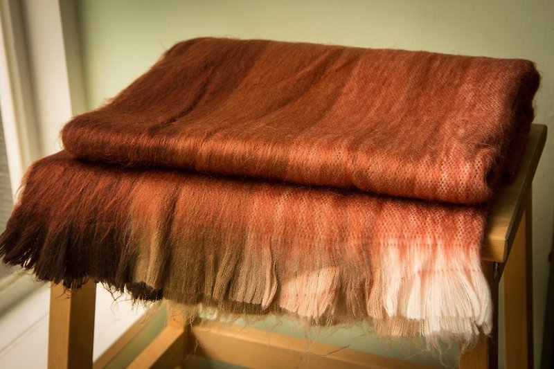 South America alpaca shawl hand-made hand-made paragraph - ผ้าพันคอถัก - วัสดุอื่นๆ 